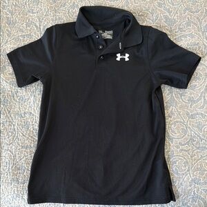 Under Armour Kids Black Polo Shirt